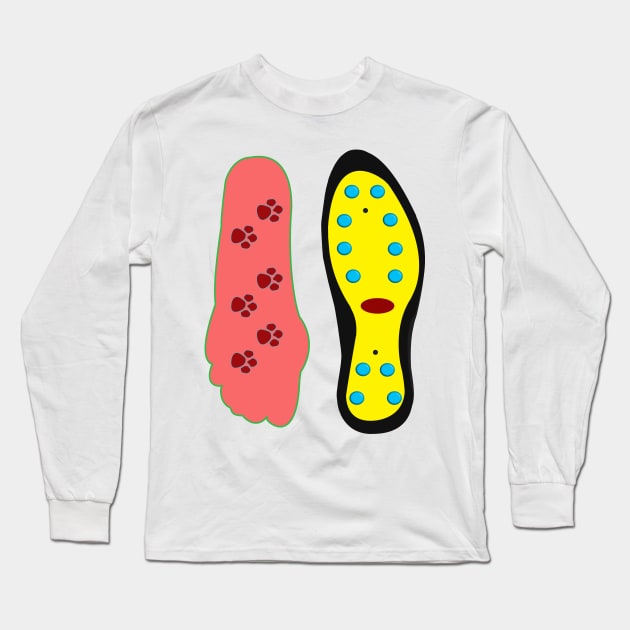 slippers and feet Long Sleeve T-Shirt by momomoma